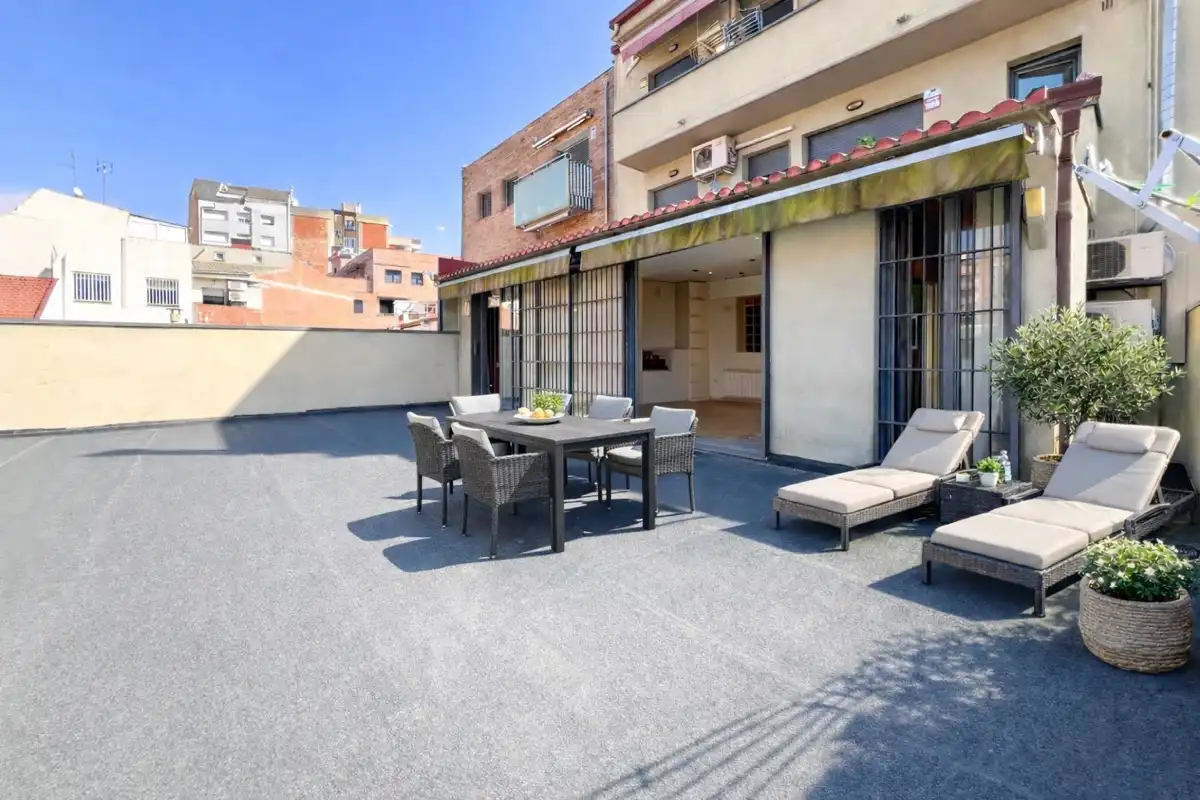 Terrasse von Wohnung zum Verkauf in Mollet del Vallès mit Parkett
