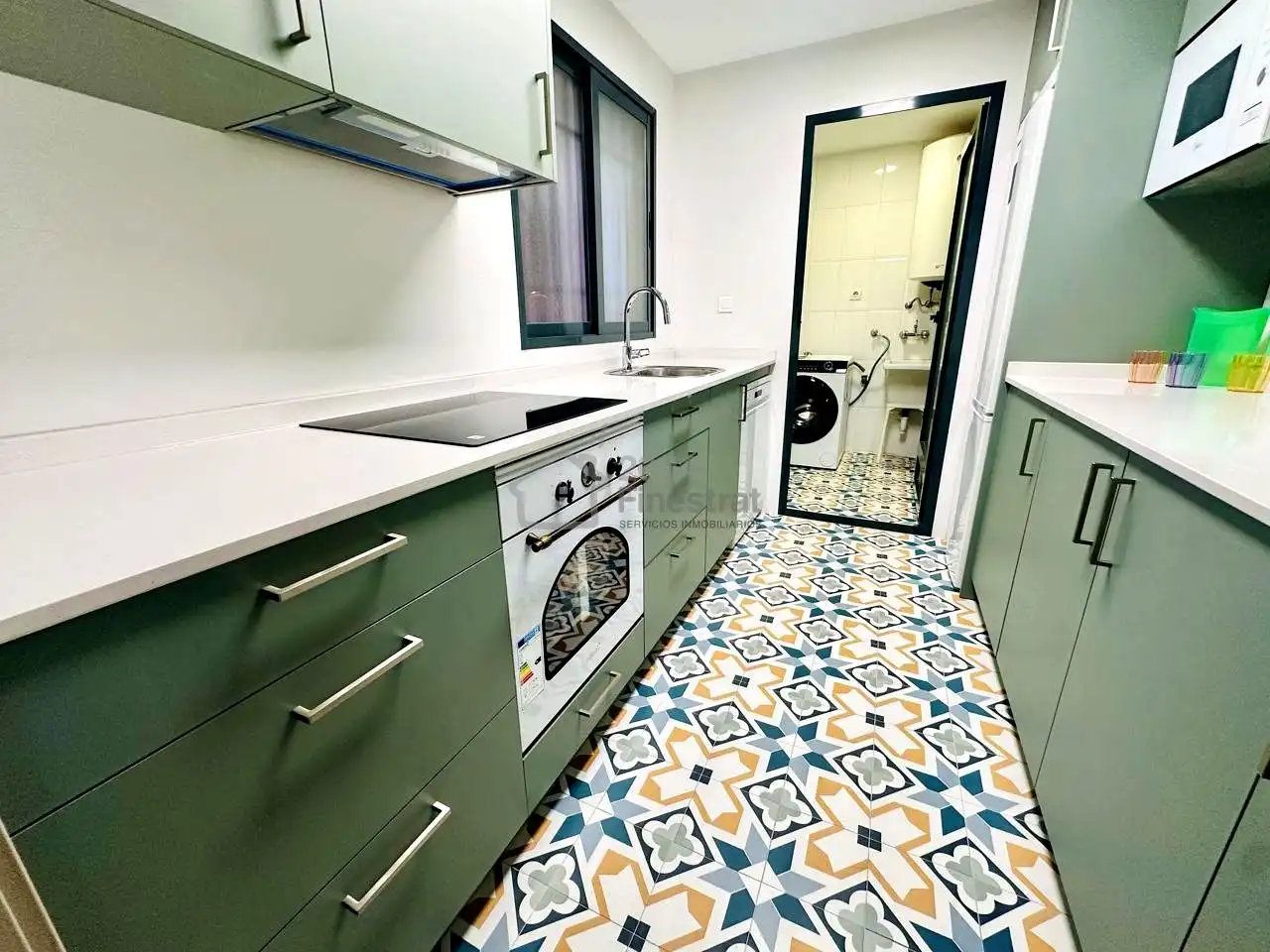 Kitchen of Flat for rent in Benidorm  with Terrace, Furnished and Community pool