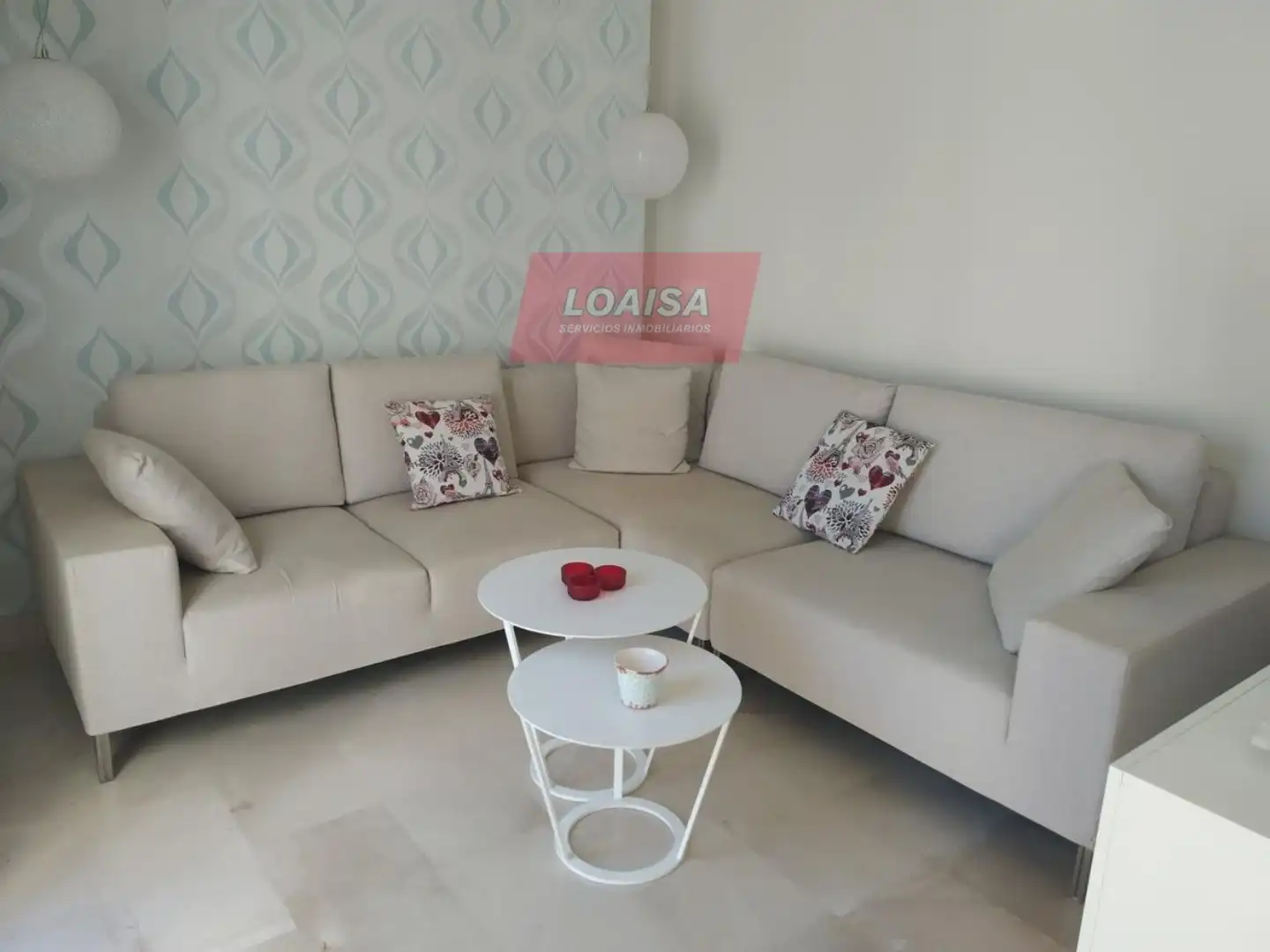 Sala de estar de Piso en venta en Mojácar con Aire acondicionado, Calefacción y Terraza