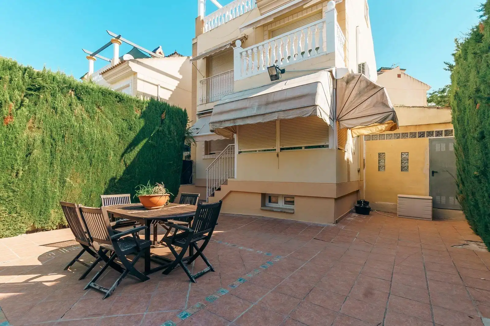 Garten von Einfamilien-Reihenhaus zur Miete in La Nucia mit Heizung, Privatgarten und Terrasse