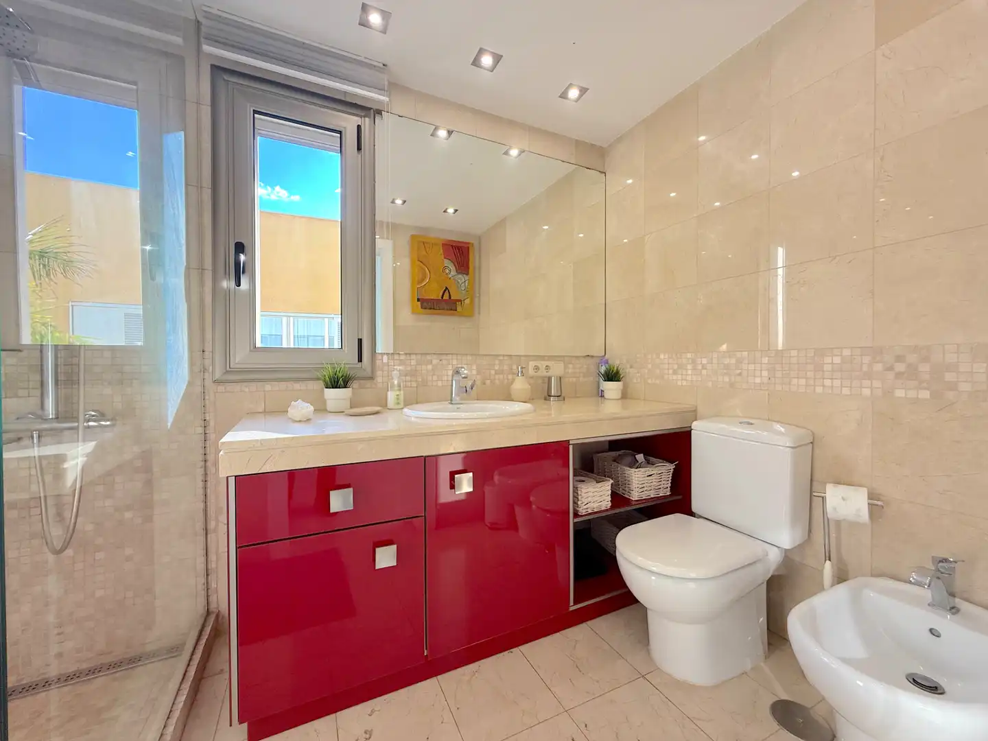 Baño de Casa o chalet de alquiler en Santa Cruz de Tenerife con Aire acondicionado, Jardín privado y Parquet