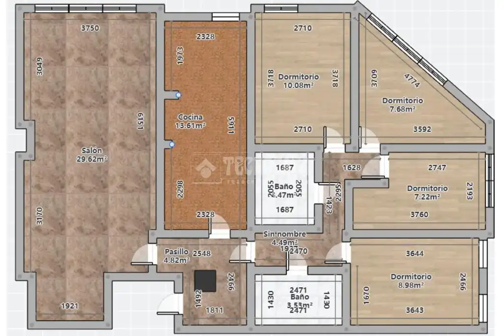 Piso en venta en Santa Coloma de Gramenet con Calefacción y Terraza