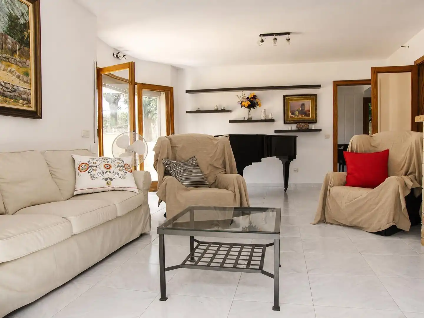 Living room of Houses for sale in Santanyí  with Air Conditioner, Private garden and Terrace