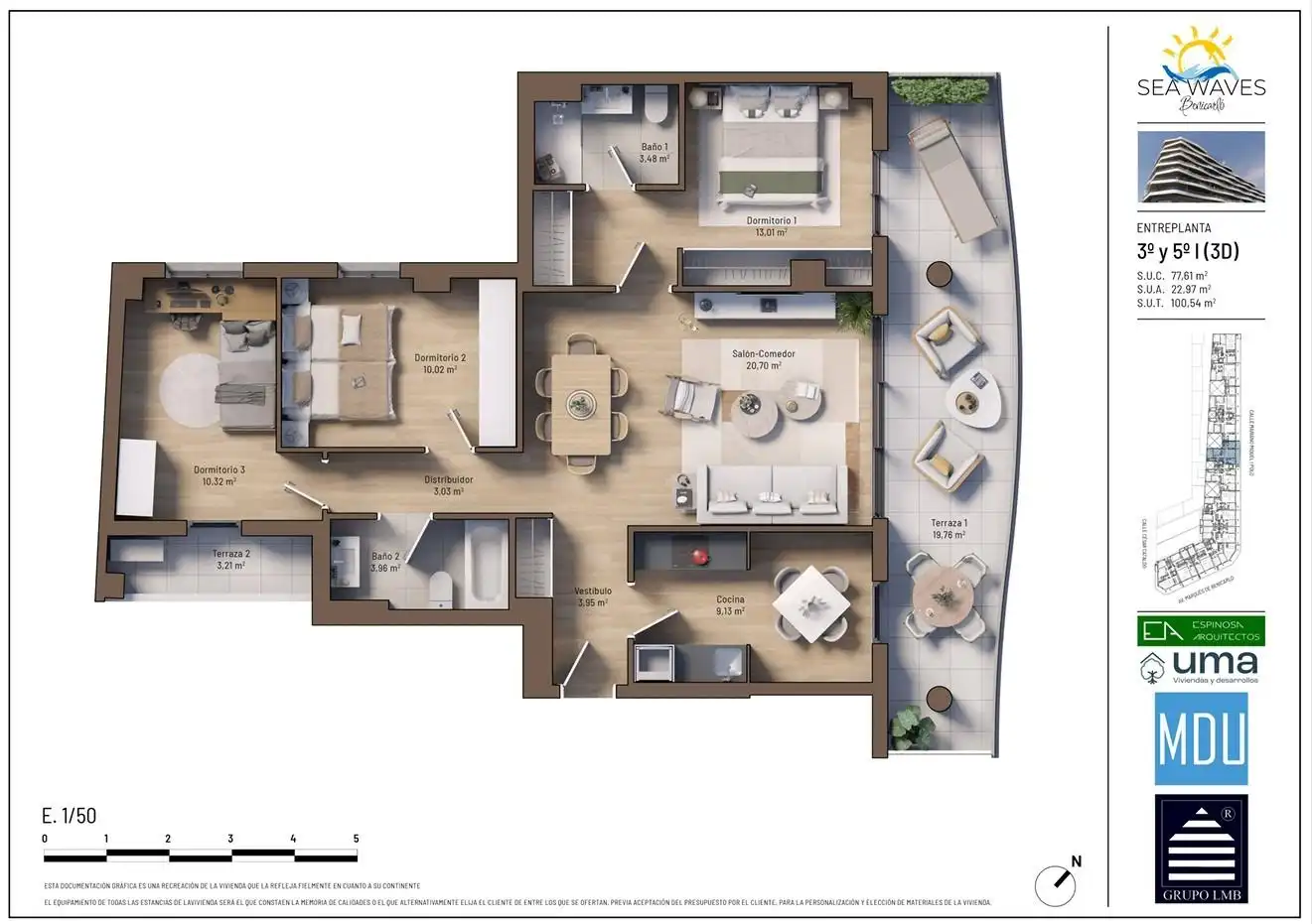 Piso con piscina en venta en Avenida Avinguda del Marquès de Benicarló, imagen 2
