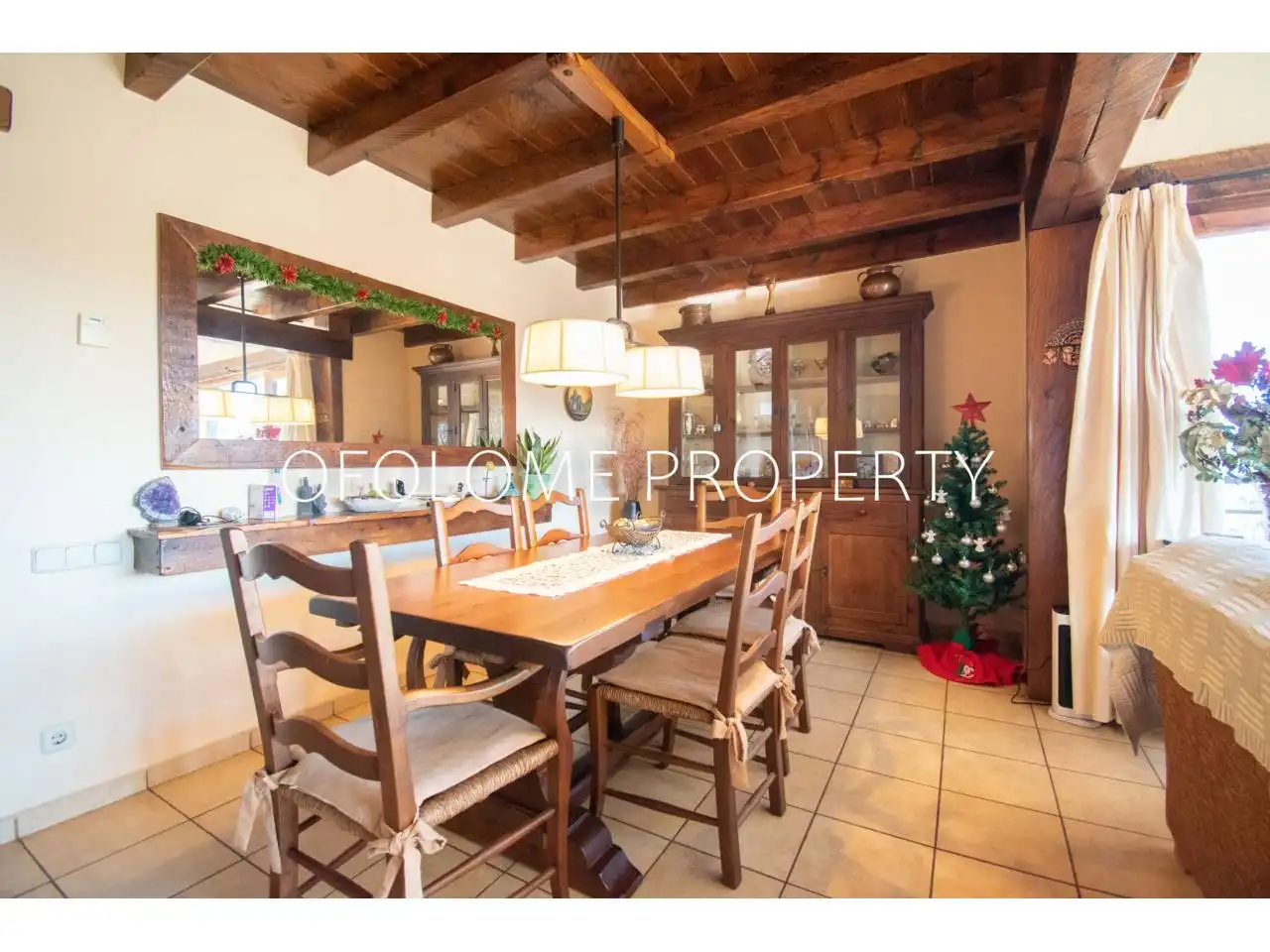 Menjador de Casa o xalet en venda en Sant Llorenç Savall amb Aire condicionat, Calefacció i Jardí privat