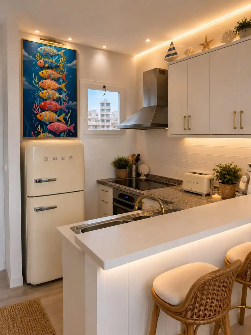 Cocina de Ático en venta en  Palma de Mallorca con Aire acondicionado, Calefacción y Terraza