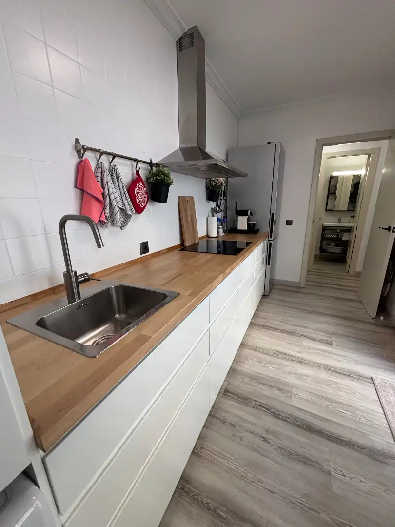 Cocina de Casa adosada en venta en Mairena del Aljarafe con Jardín privado, Parquet y Terraza