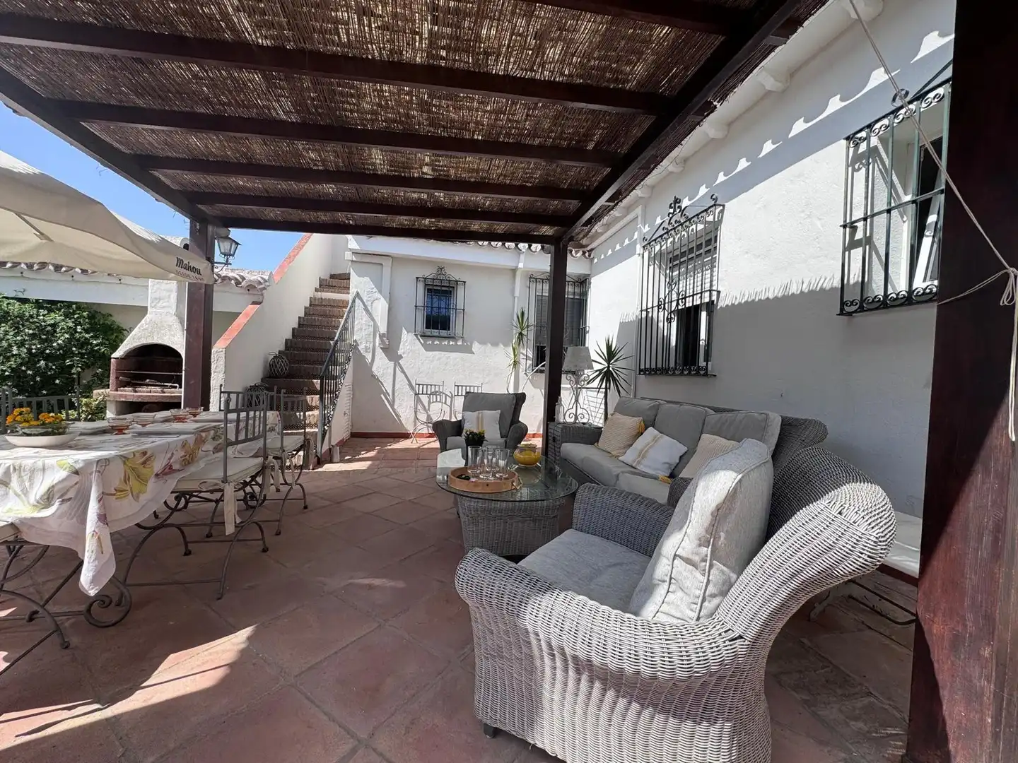 Terrassa de Casa o xalet de lloguer en Fuengirola amb Aire condicionat, Jardí privat i Terrassa