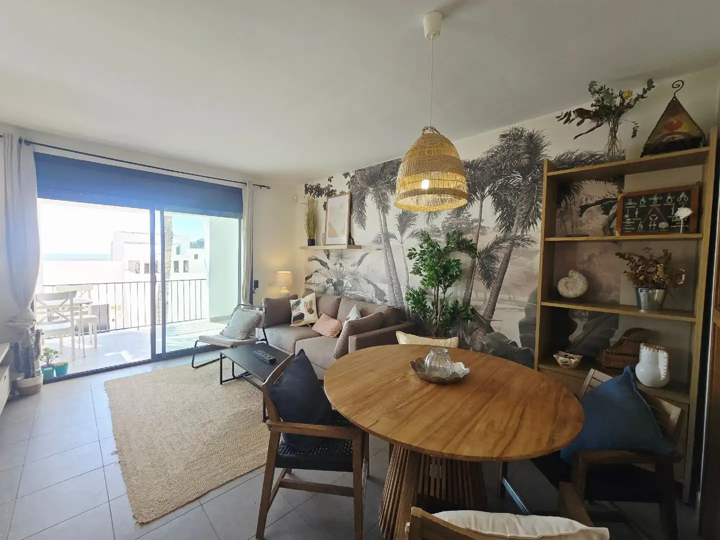 Wohnzimmer von Wohnung zum Verkauf in Mojácar mit Klimaanlage, Terrasse und Schwimmbad