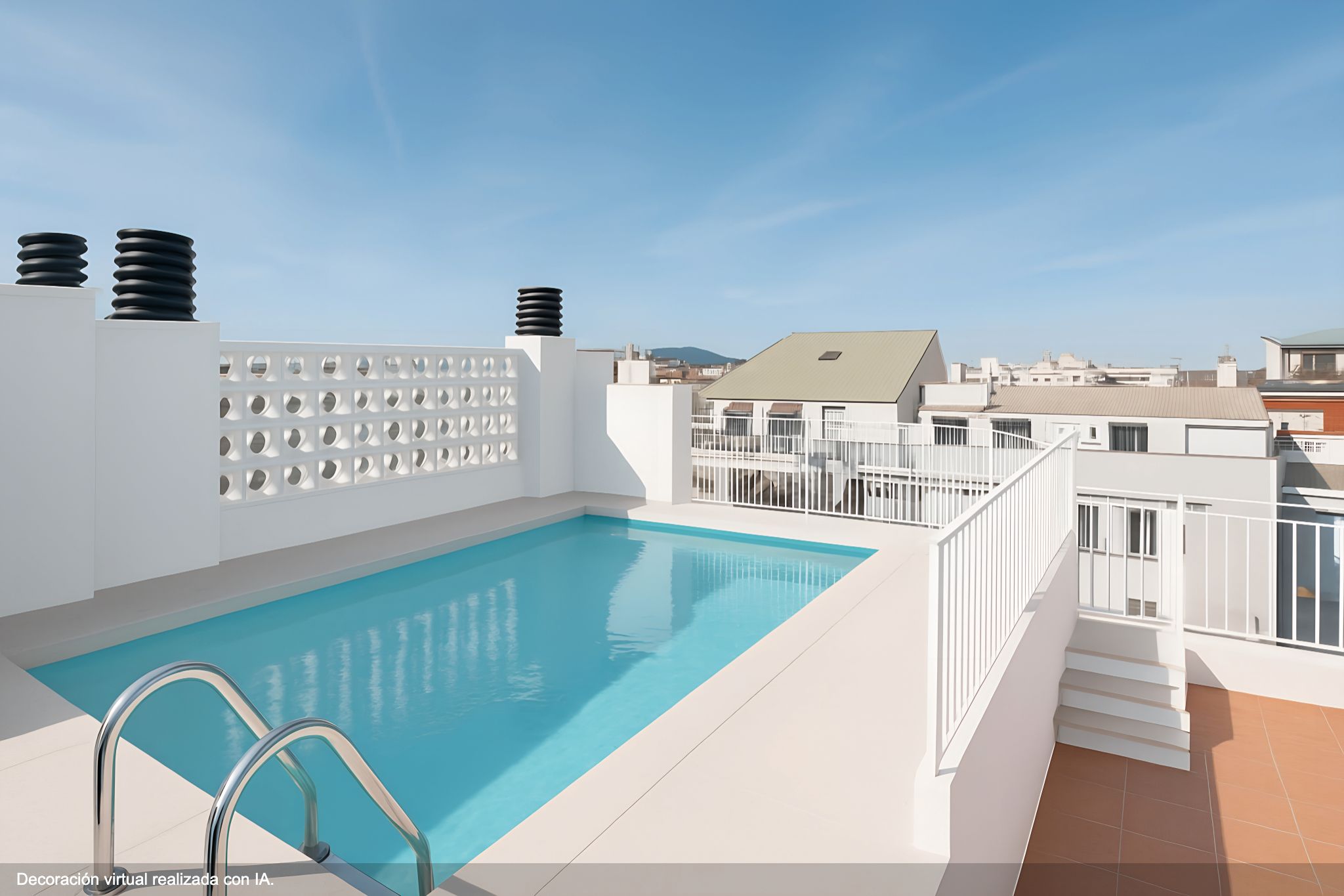 Piscina de Àtic en venda en  Barcelona Capital amb Aire condicionat, Calefacció i Parquet