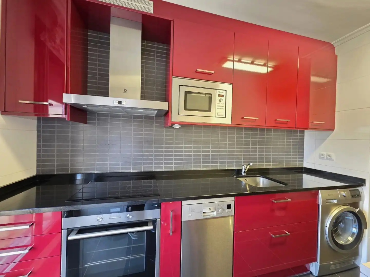 Cocina de Piso de alquiler en Siero con Calefacción, Parquet y Trastero