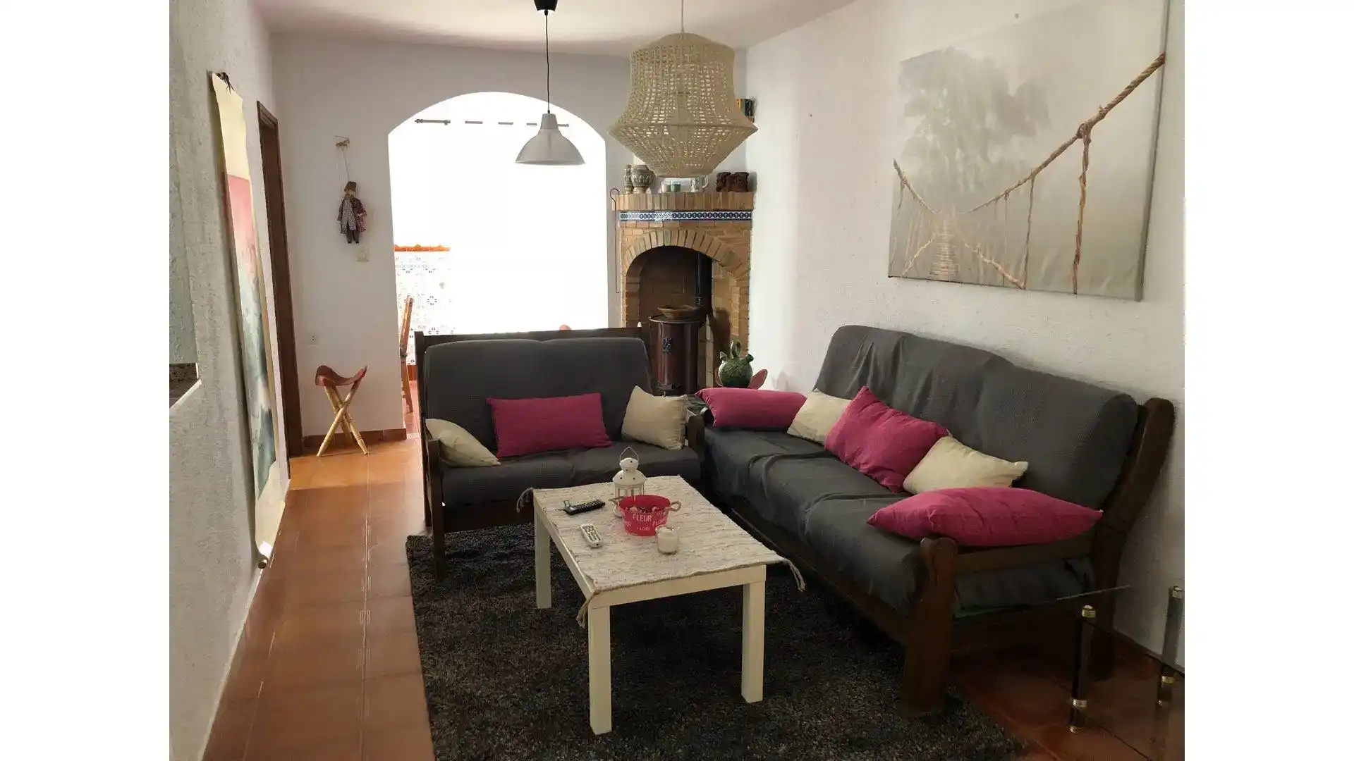 Sala d'estar de Pis de lloguer en Benaocaz amb Traster