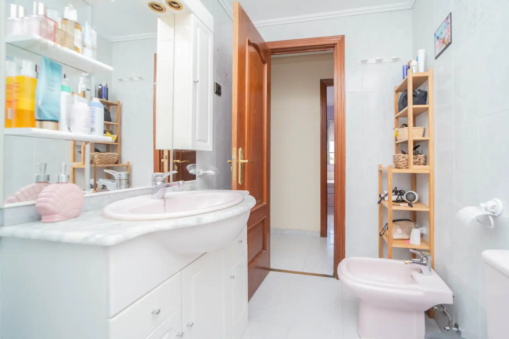 Bathroom of Flat for sale in Móstoles  with Heating, Terrace and Furnished