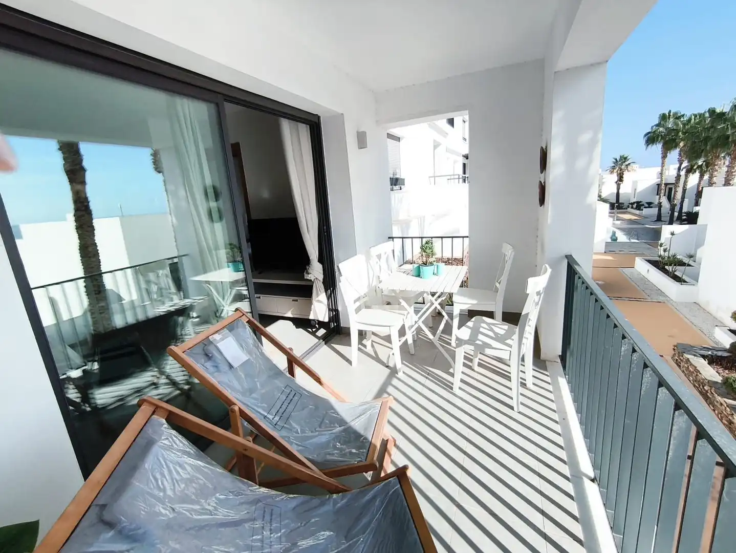 Terrassa de Apartament en venda en Mojácar amb Aire condicionat, Calefacció i Moblat