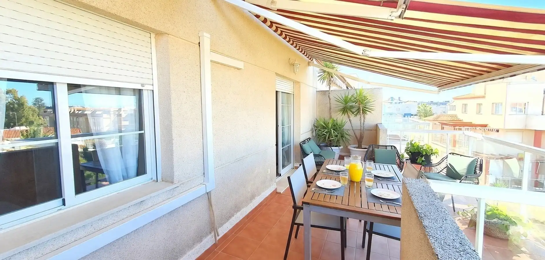 Terrace of Apartments for rent in Dénia  with Air Conditioner, Heating and Terrace