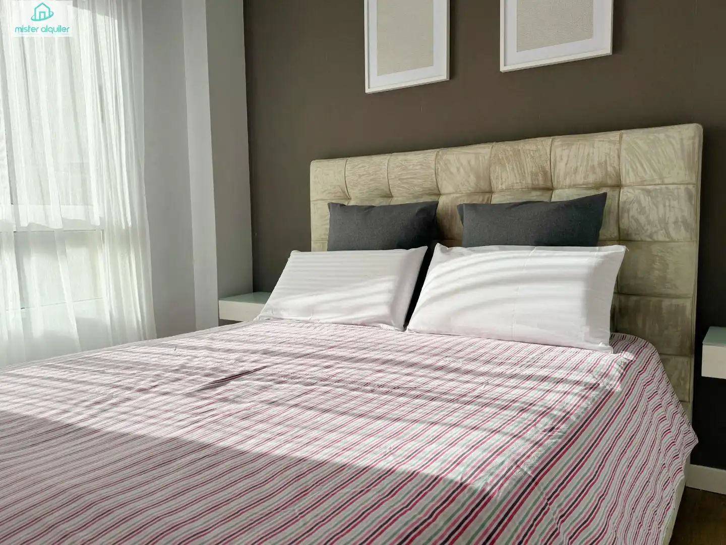 Habitación de Apartamento de alquiler en Sant Joan d'Alacant con Aire acondicionado, Jardín privado y Terraza