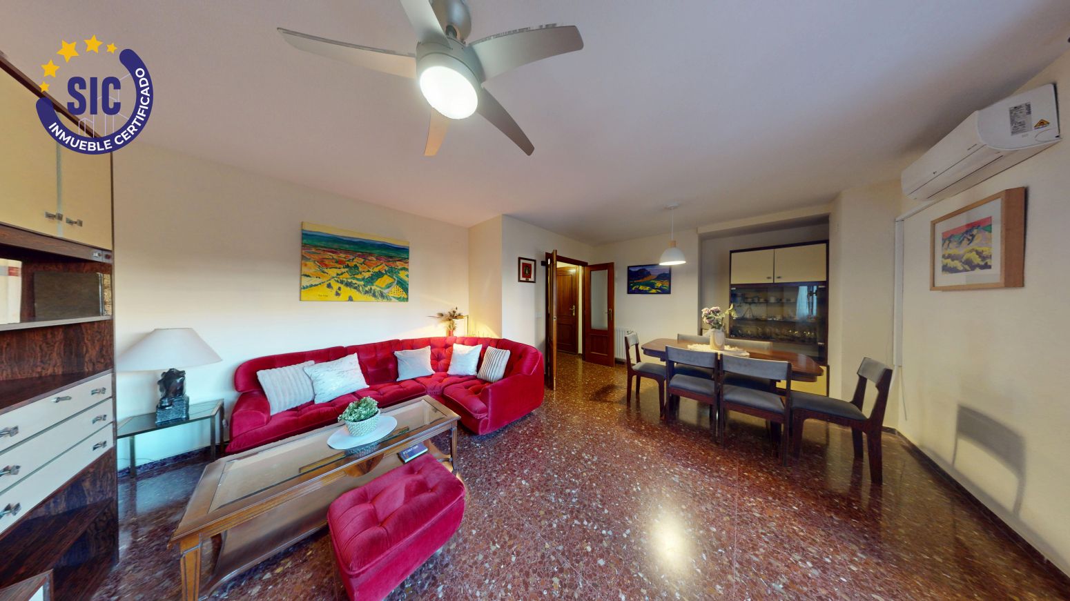 Sala d'estar de Pis en venda en  Valencia Capital amb Calefacció i Moblat