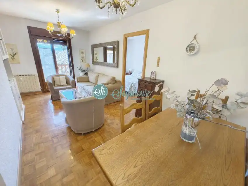 Sala de estar de Piso en venta en Segovia con Calefacción, Parquet y Terraza