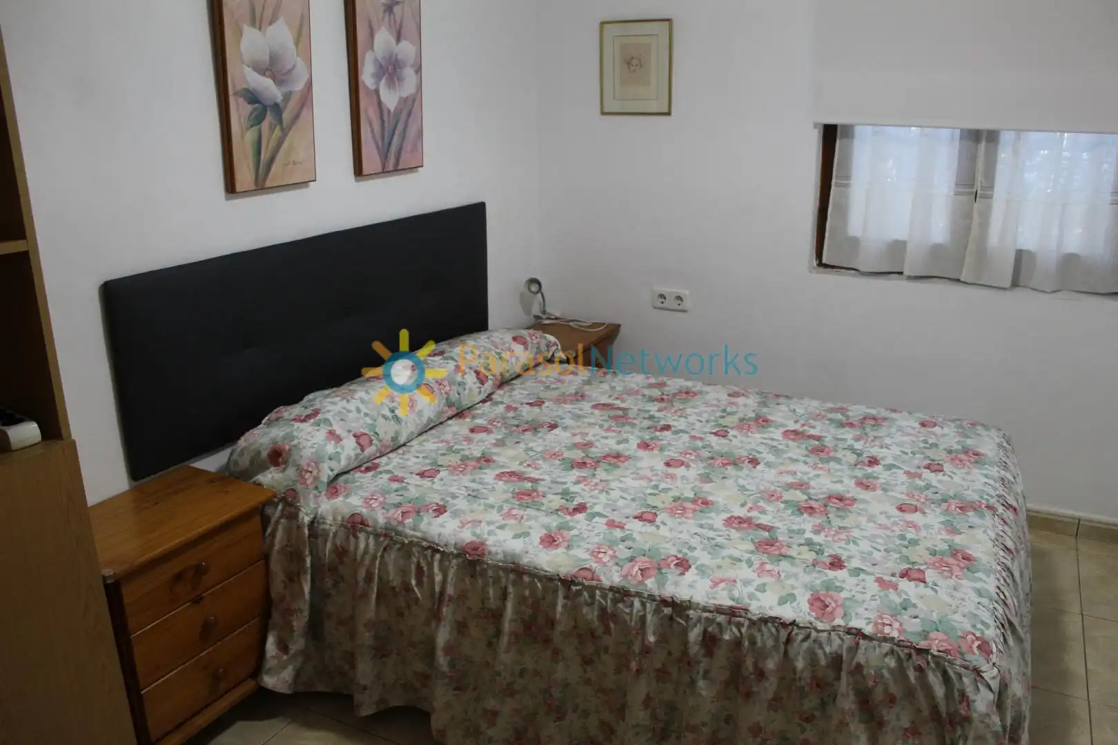 Schlafzimmer von Haus oder Chalet zur Miete in Oliva mit Klimaanlage, Privatgarten und Terrasse