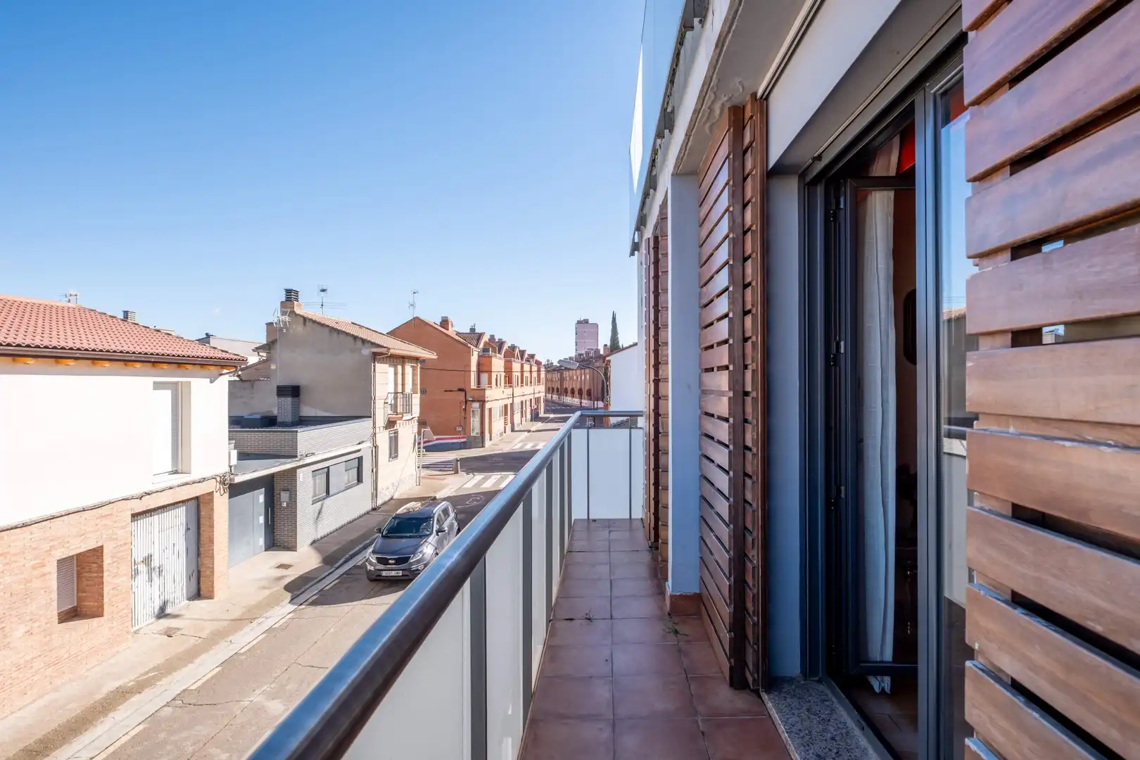 Balcony of Houses for sale in Zaragoza  with Air Conditioner and Heating