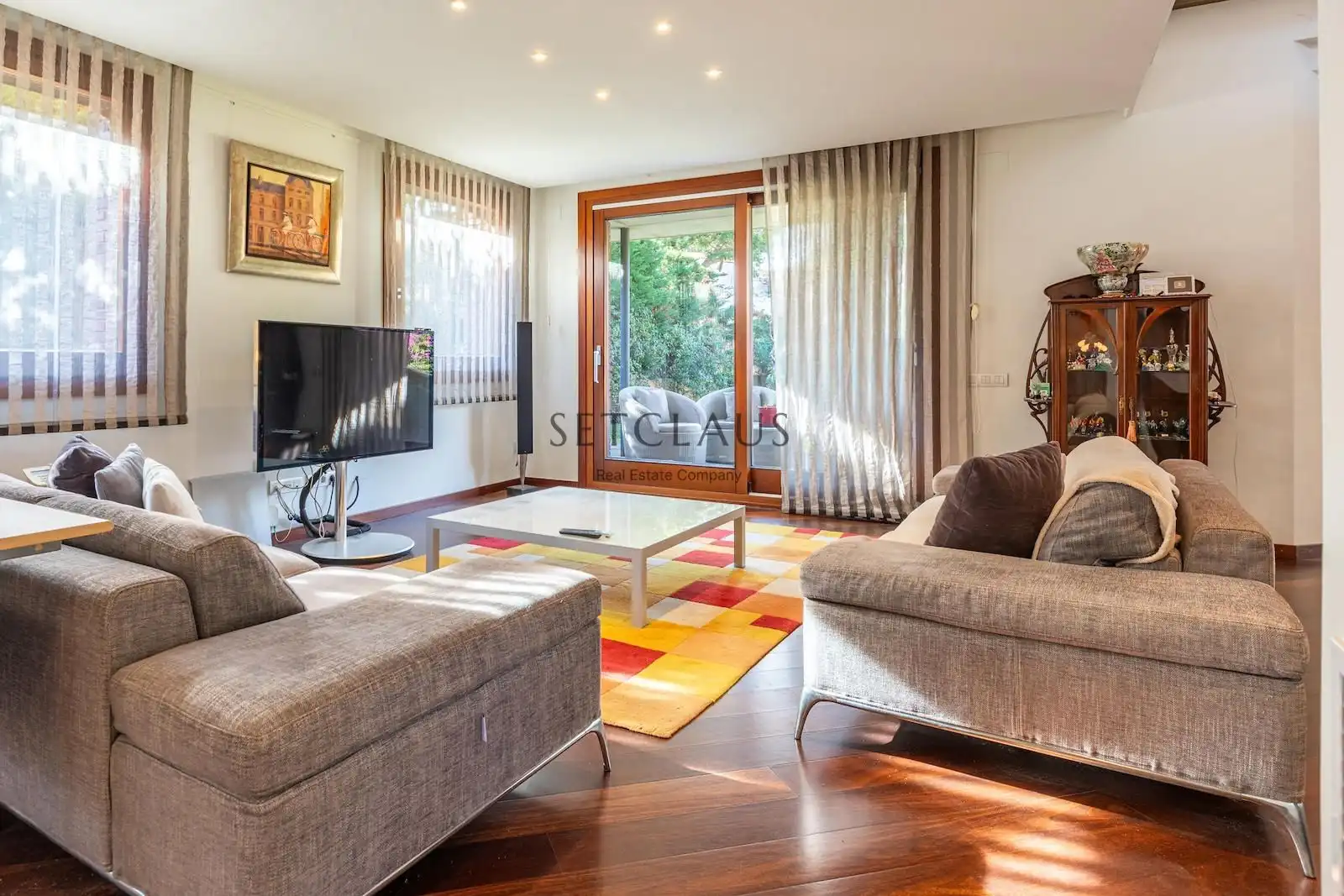 Sala d'estar de Casa o xalet en venda en Cabrera de Mar amb Aire condicionat, Calefacció i Jardí privat