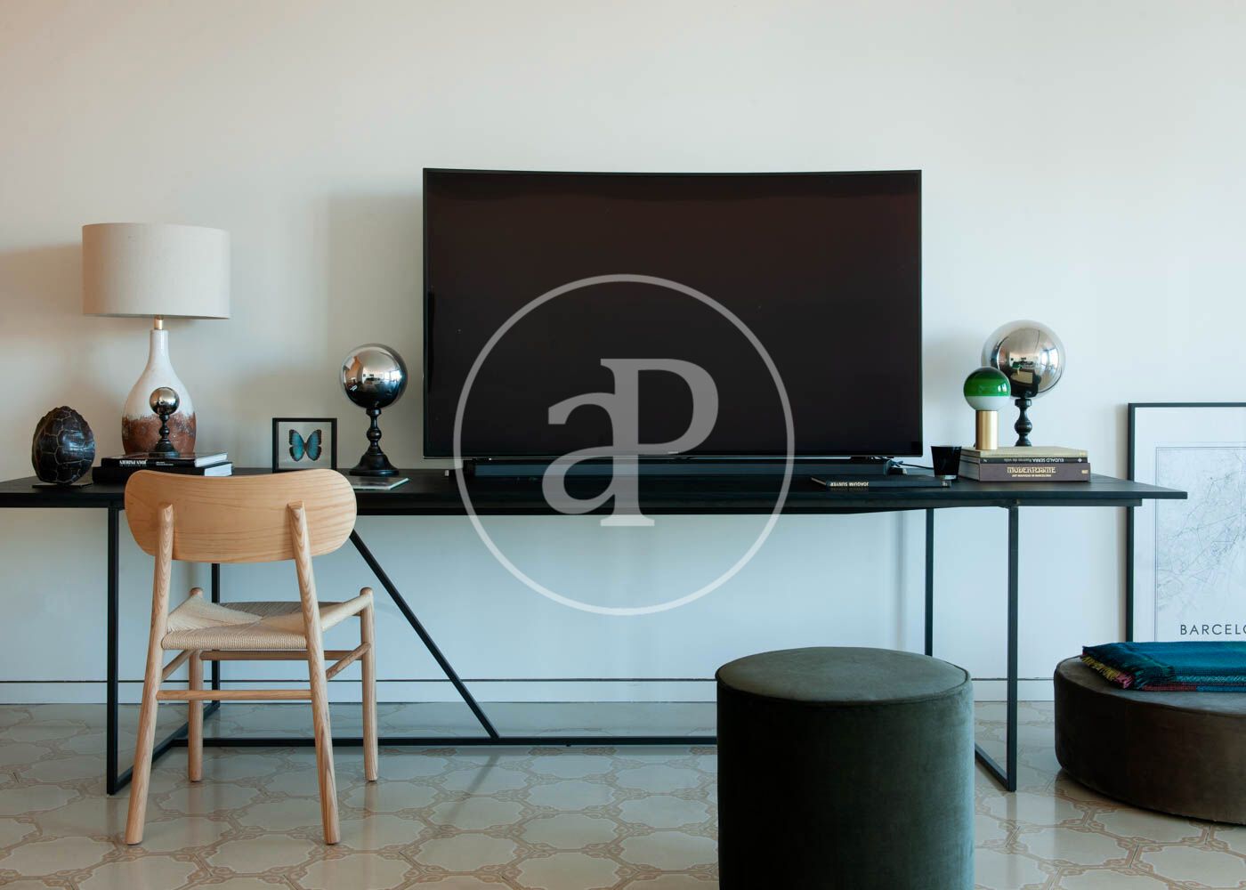 Living room of Flat to rent in  Barcelona Capital  with Air Conditioner, Heating and Terrace