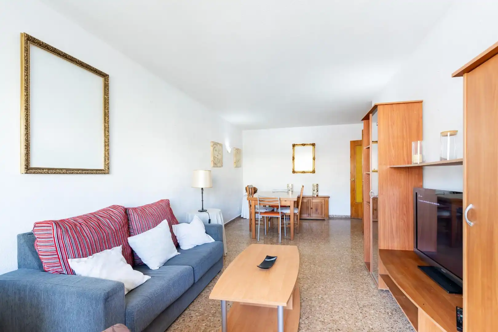 Sala de estar de Piso en venta en Calvià con Terraza, Amueblado y Balcón