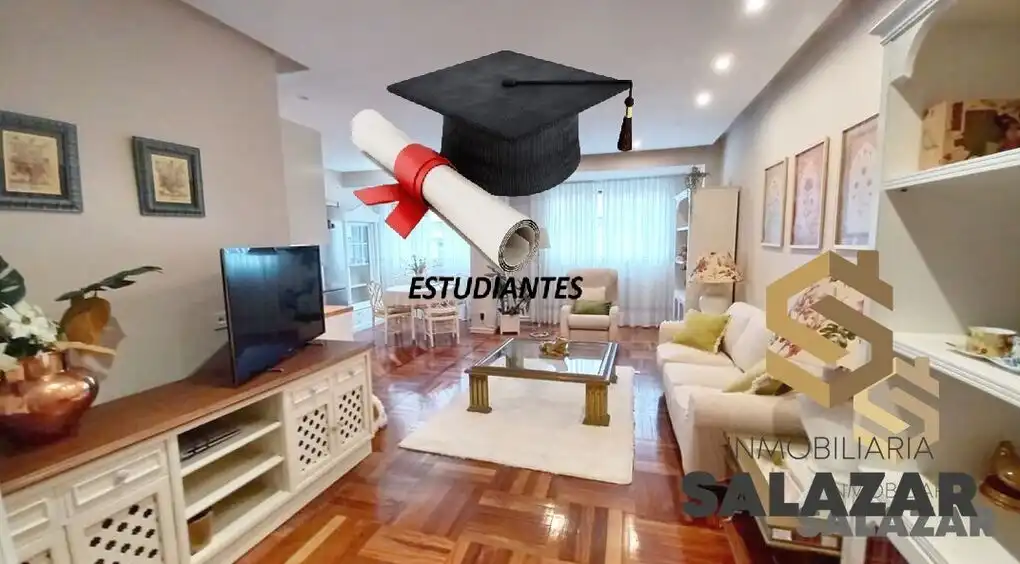 Living room of Flat for rent in Bilbao   with Heating