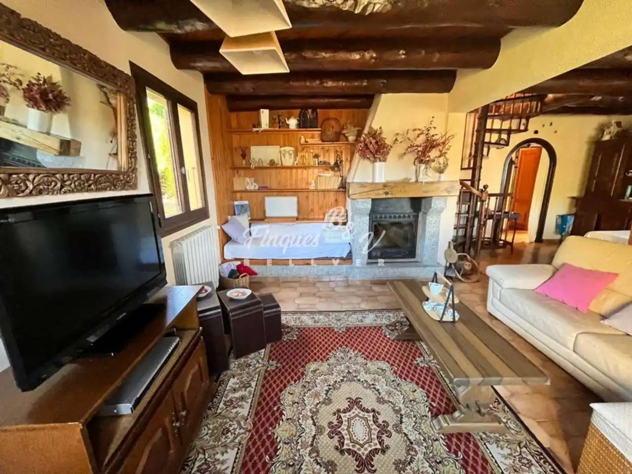 Living room of Houses for rent in Dorres  with Heating, Private garden and Parquet flooring
