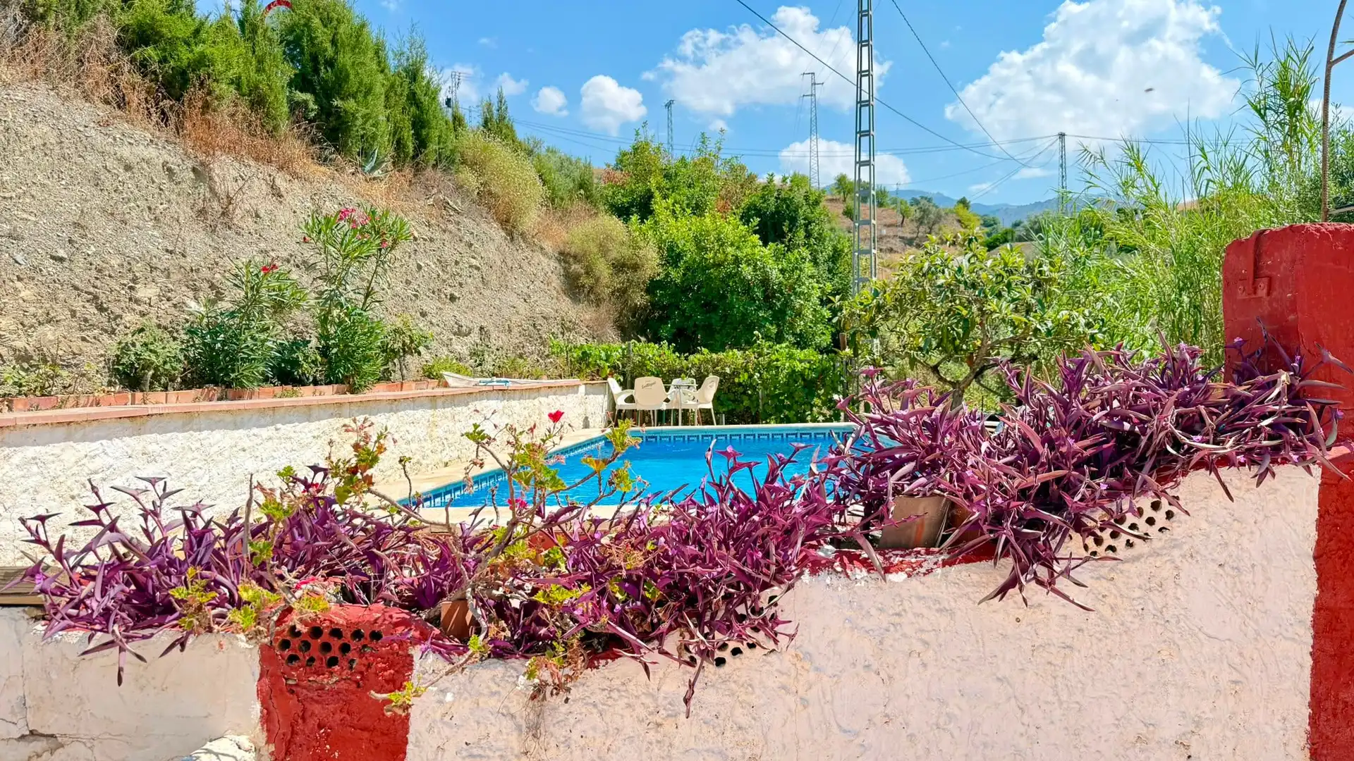 Piscina de Casa o xalet en venda en Sedella amb Aire condicionat, Jardí privat i Terrassa