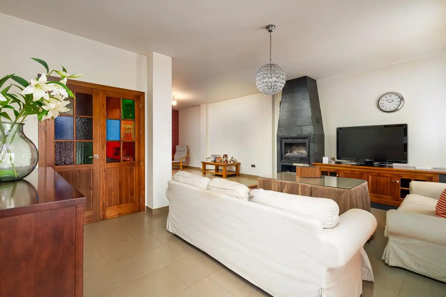 Sala de estar de Piso en venta en Ardales con Terraza