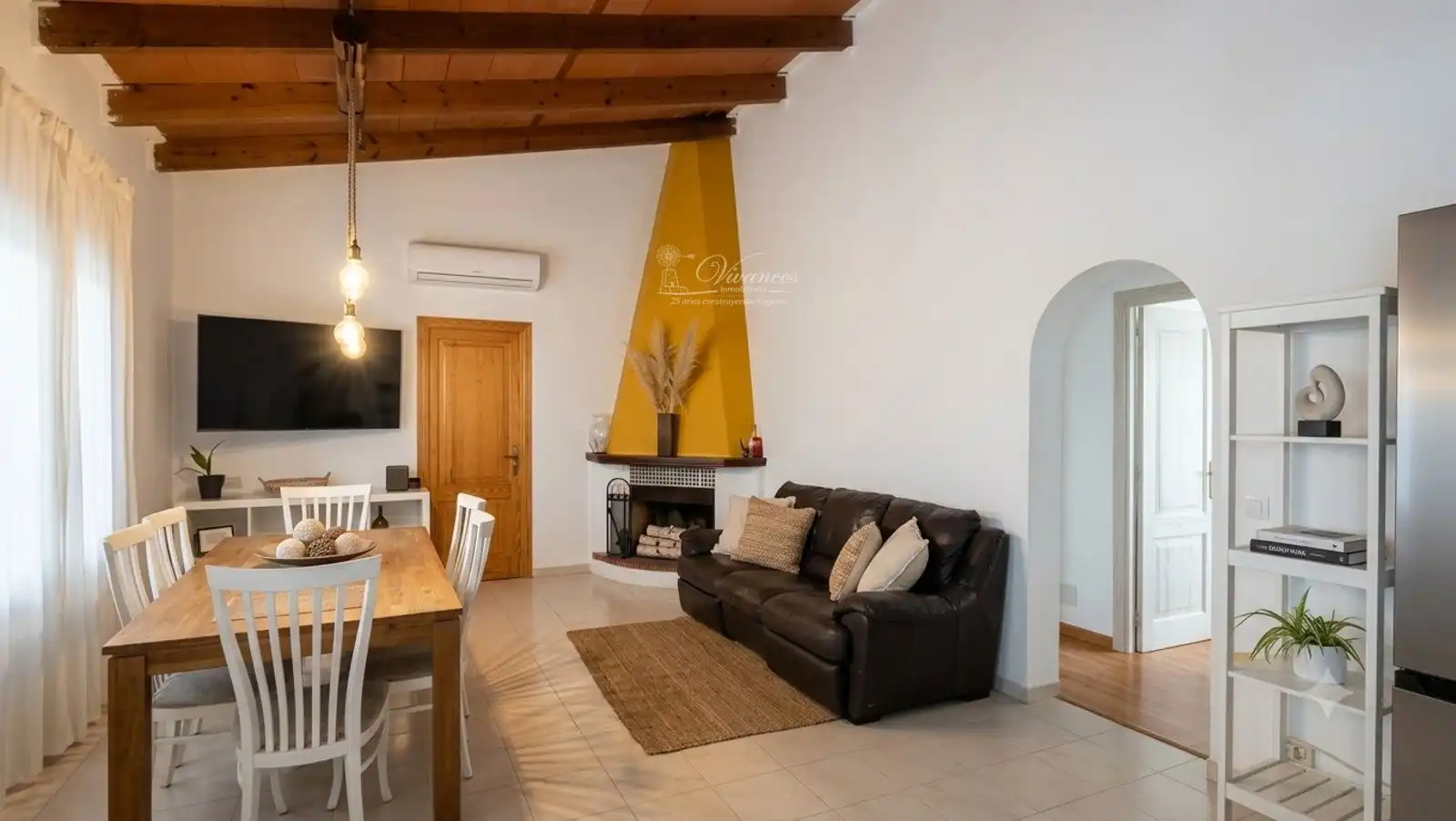 Living room of Houses for rent in Santa Eugènia  with Air Conditioner and Swimming Pool