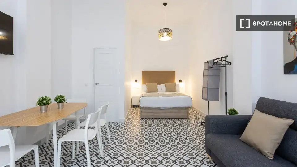 Bedroom of Study for share in Málaga  with Air Conditioner, Terrace and Furnished