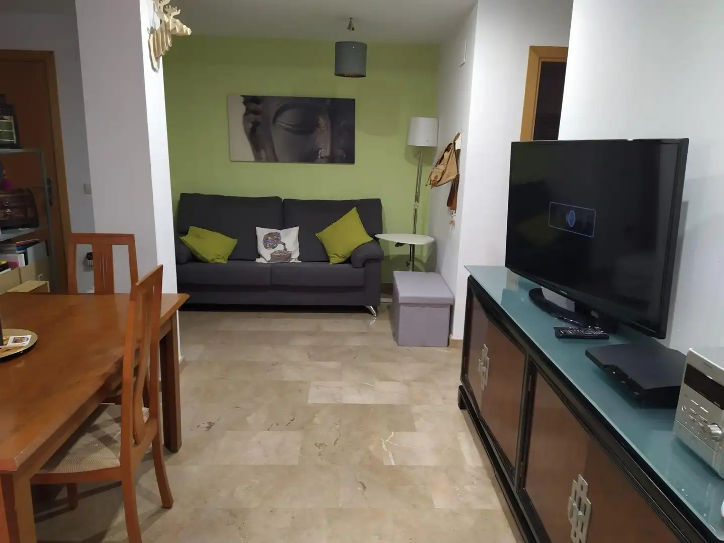 Wohnzimmer von Wohnung zum Verkauf in Badalona mit Heizung und Terrasse