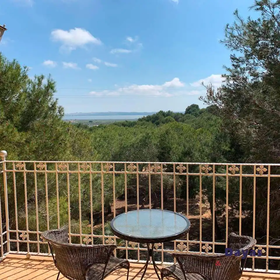 Terraza de Finca rústica en venta en Rojales con Aire acondicionado, Jardín privado y Terraza
