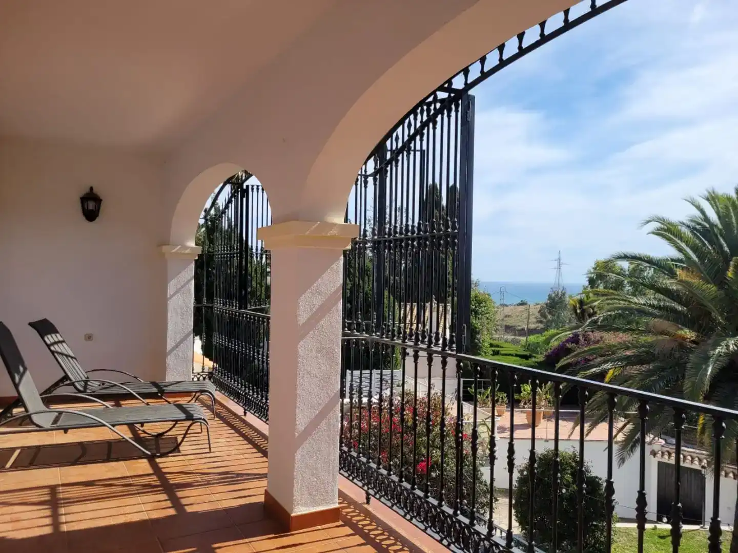 Terraza de Casa o chalet de alquiler en Vélez-Málaga con Aire acondicionado, Piscina y Balcón