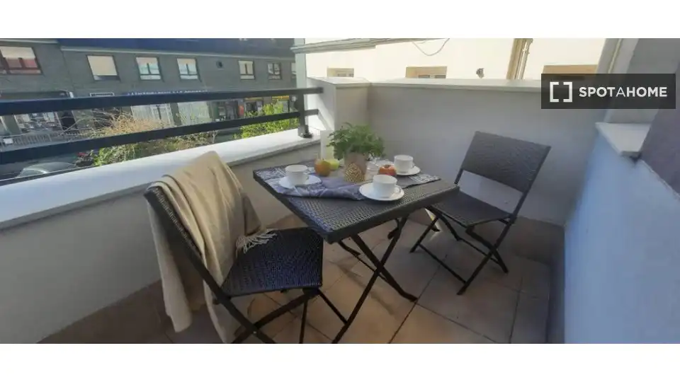 Balcony of Apartments for share in Santander  with Air Conditioner, Heating and Terrace