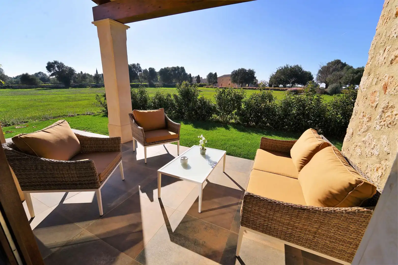 Terraza de Finca rústica en venta en Llucmajor con Aire acondicionado, Calefacción y Parquet