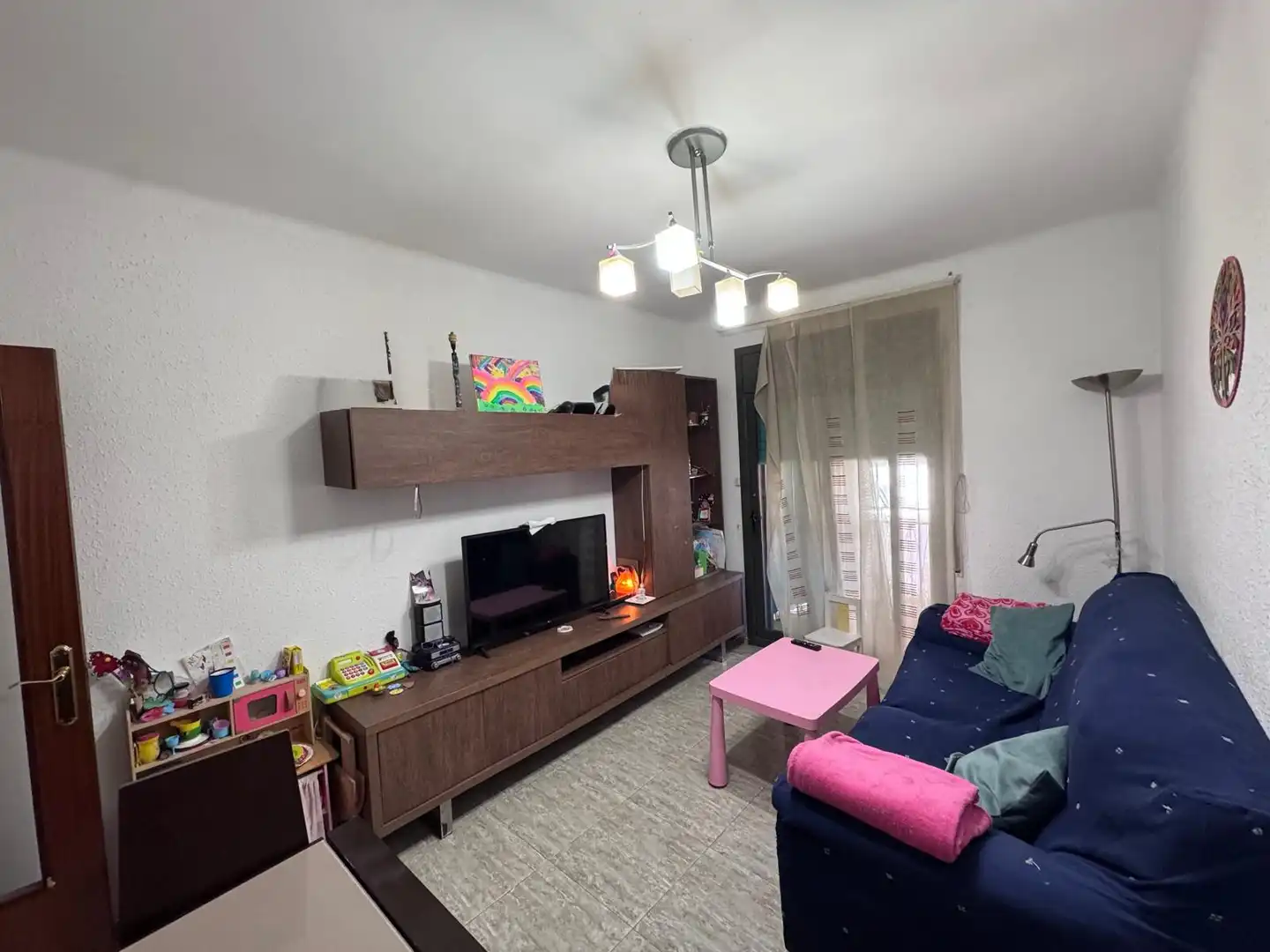 Wohnzimmer von Wohnung zum Verkauf in Badalona mit Heizung, Möbliert und Ofen