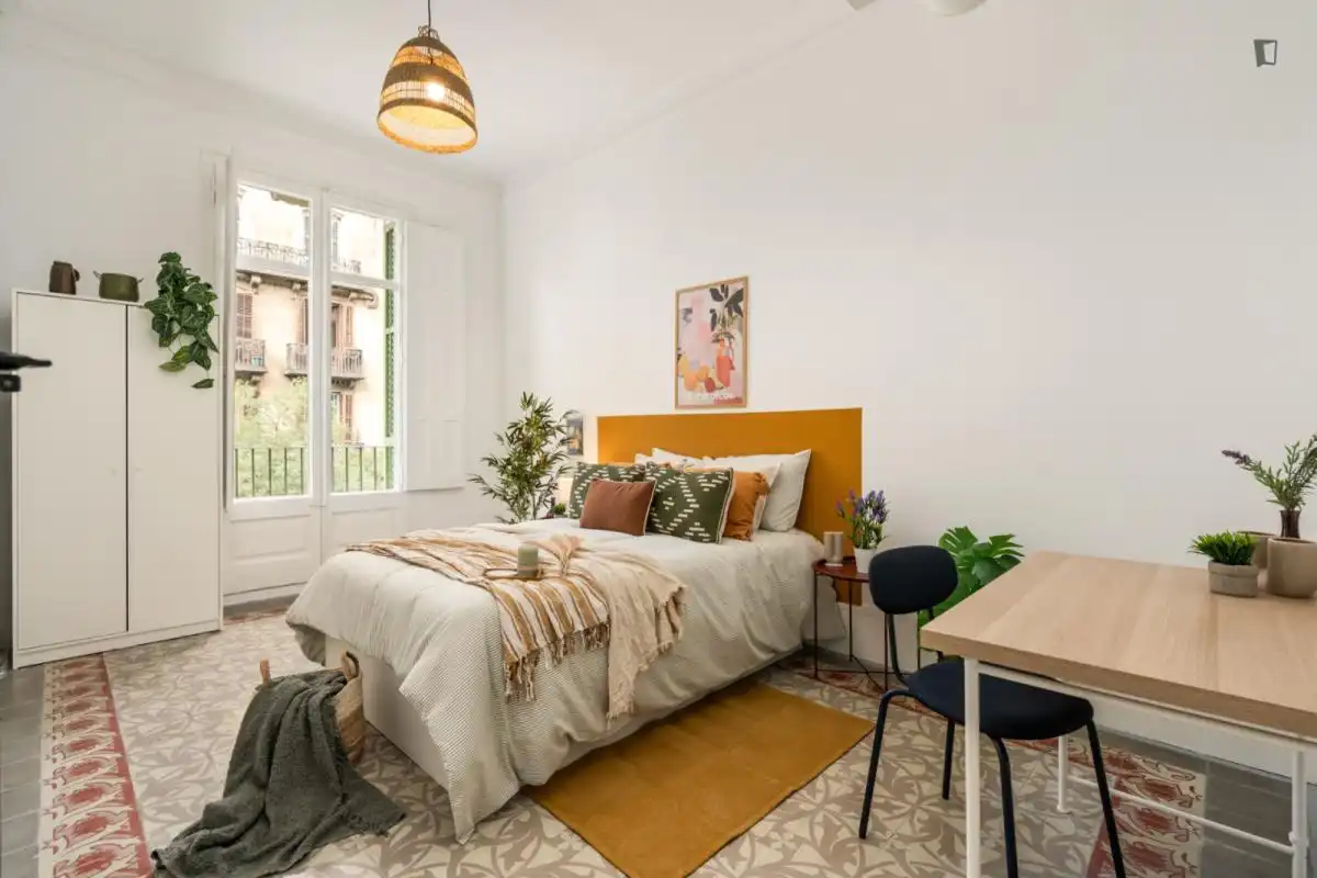 Habitación de Apartamento para compartir en Barcelona con Amueblado, Horno y Lavadora