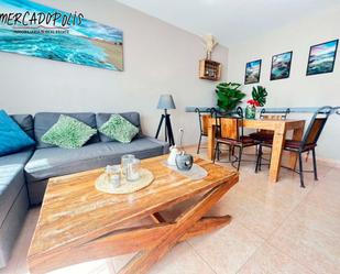 Living room of Apartment for sale in La Oliva  with Private garden, Furnished and Community pool