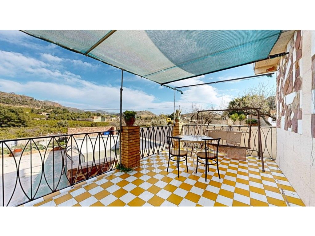 Terrasse von Country house zum verkauf in Sagunto / Sagunt mit Terrasse, Schwimmbad und Balkon