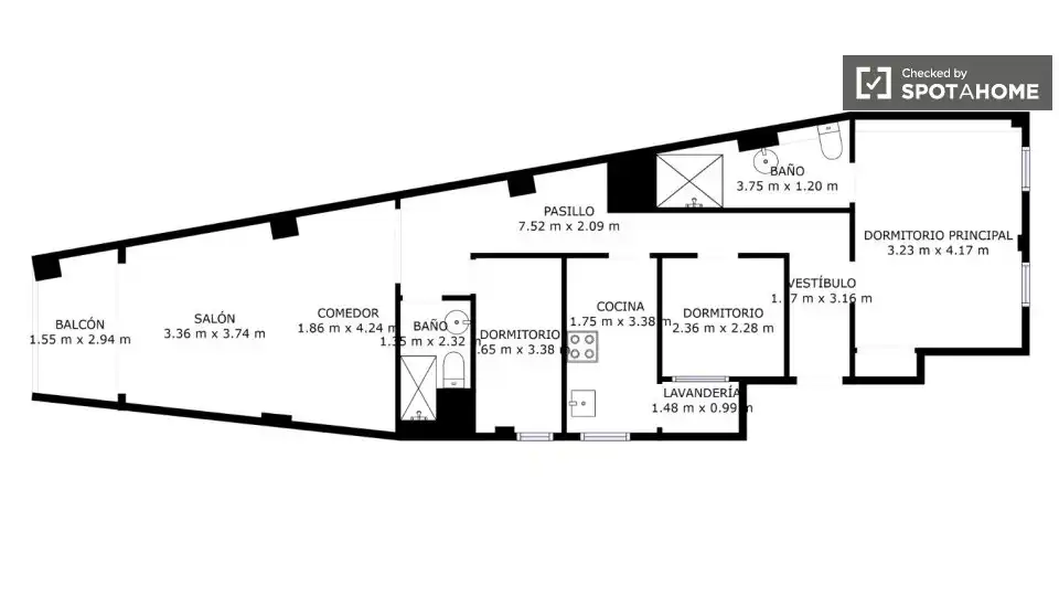 Flat with terrace to rent in Sant Martí, imagen 8