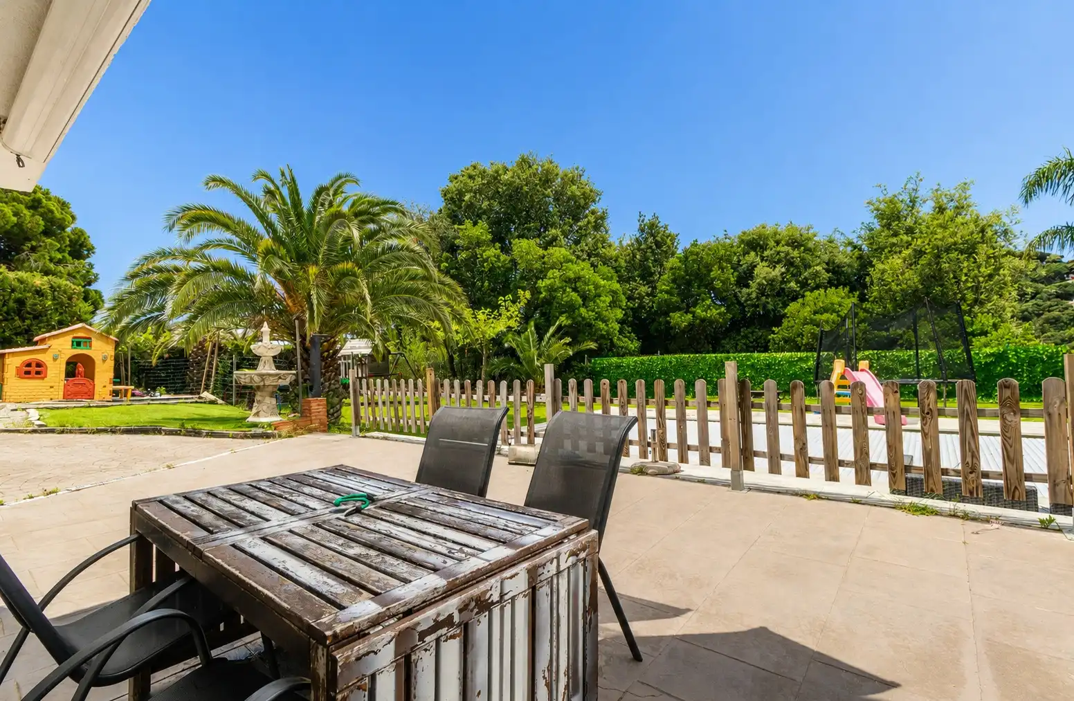 Terrassa de Casa o xalet en venda en Sant Cebrià de Vallalta amb Aire condicionat, Calefacció i Jardí privat