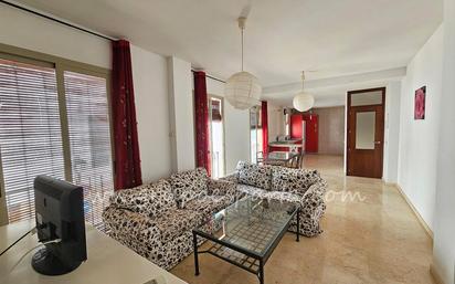 Living room of Duplex for sale in Albaida del Aljarafe  with Air Conditioner, Terrace and Furnished