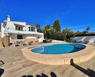 Swimming pool of House or chalet to rent in Moraira  with Air Conditioner, Heating and Terrace