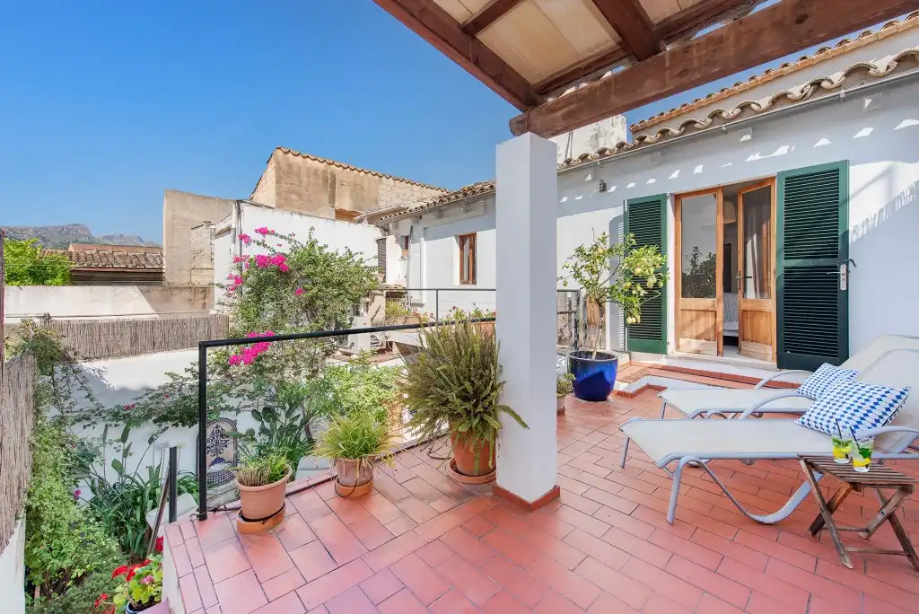 Terraza de Casa adosada en venta en Pollença con Aire acondicionado, Jardín privado y Terraza