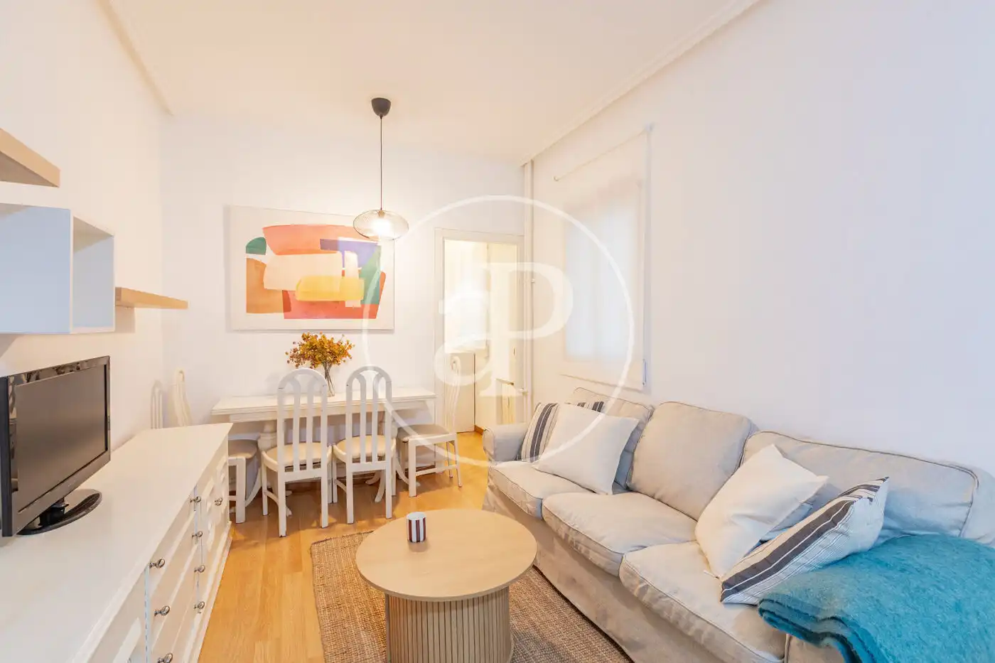 Living room of Flat for rent in Madrid  with Heating and Furnished
