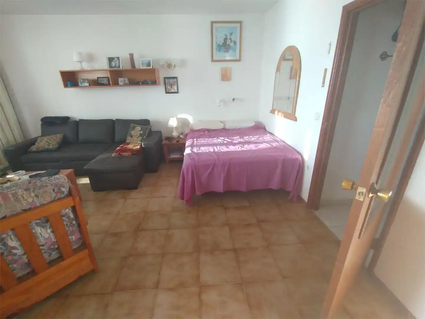 Schlafzimmer von Wohnung zur Miete in La Matanza de Acentejo mit Schwimmbad