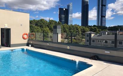 Swimming pool of Flat to rent in  Madrid Capital  with Air Conditioner and Balcony